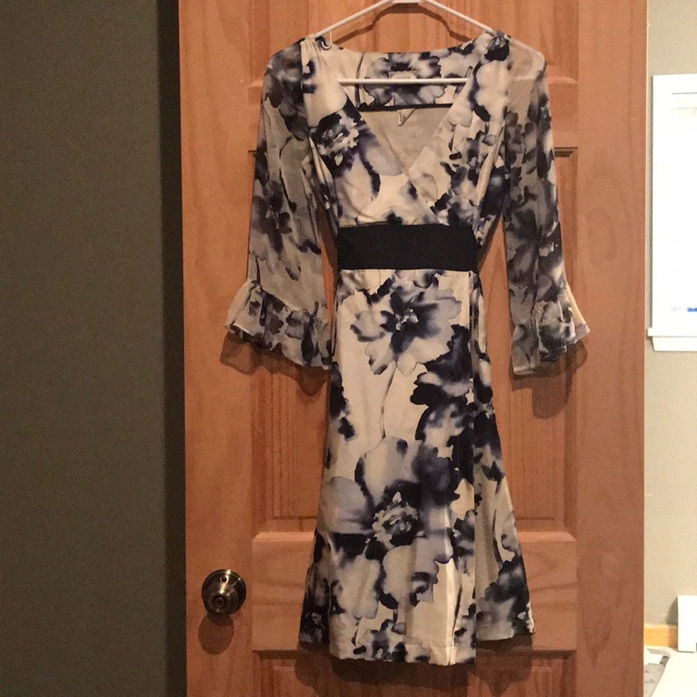 Gorgeous silk faux wrap dress!!